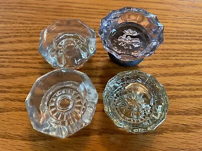4 Vintage Amethyst Door Knobs Glass Crystal • $20