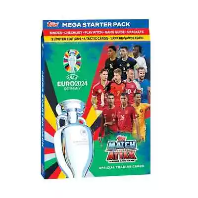 2024 Topps UEFA Euro Cup Match Attax Starter Pack Album + 24 Cards • $29.95