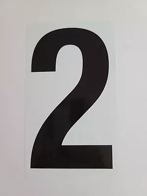 Hmi Vinyl Reflective Number 2  Peel And Stick Big 5  Mailbox House Mobile Home  • $2.75