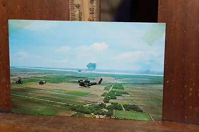 Vintage Postcard Army Helicopters In Action South Vietnam • $7