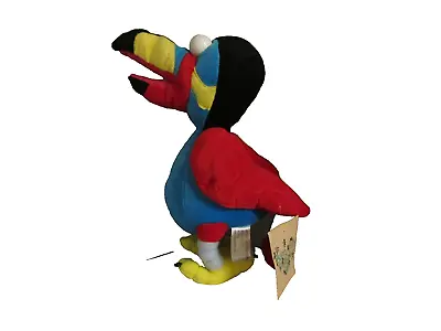 Toucan Bird Plush Blue Red Yellow Parrot By Beverly Hills Teddy Bear Co. • $7.98