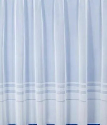 Branded White Net Voile Curtain Ready Made Slot Top Panel Net Curtains By Metre • £3.50