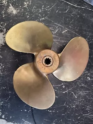 Antique Boat Propeller 8.5  3 Blade Brass-Michigan AMC 502 AMC502 • $59.99