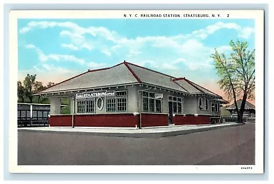 C1920's N. Y. C. Railroad Station Depot Staatburg New York NY Vintage Postcard • $14.98