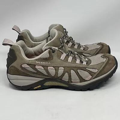 Merrell Siren Ventilator Shoes Womens 10 Brown Pink Hiking Backpacking J16954 • $36.99