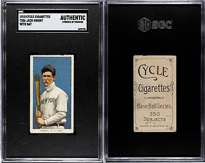 1909-1911 T206 Jack Knight With Bat New York Highlanders SGC A ***Cycle 350*** • $169.99