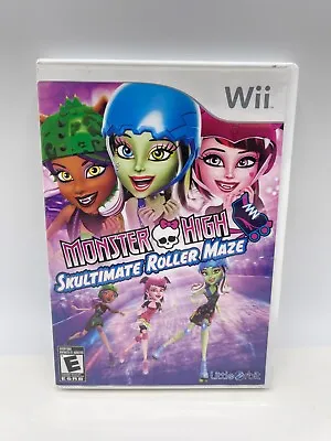 Monster High Skultimate Roller Maze Nintendo Wii Game Complete With Manual • $8.99
