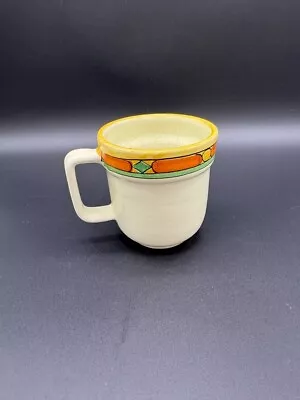 Vintage Deruta Italy Mug Orange/Green/Yellow Signed • $11