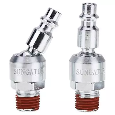 1/4  Swivel Air Plug 2-Pack Industrial Swivel Coupler And Plug 1/4-Inch NPT M... • $15.90