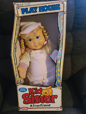 Vintage Playskool  KID SISTER True Friend Doll / My Buddy Blonde Pink Outfit • $125