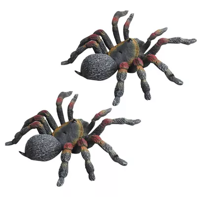 Spider Decoration Model Plastic Spider Figure Halloween Pranks Fake Bugs • £7.79