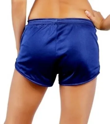 Med Dolfin Logo Shorts Navy Blue Hooters Uniform Discontinued Run Walk Hike • $57.90