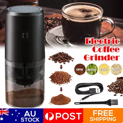 Electric Coffee Grinder Grinding Mill Bean Nut Spice Herb Blender Machine USB AU • $28.49