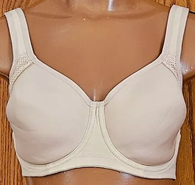 Wacoal 853302 Sport Collection Maximum Support Underwire 34DD Beige • $27.95