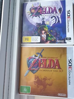 The Legend Of Zelda Majora's Mask Ocarina Of Time Bundle Nintendo 3DS Free Post • $149.95