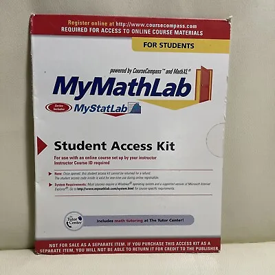  MyMathLab My Math Lab Code 2006 Student Access Kit MyStatLab 9780321199904 • $55