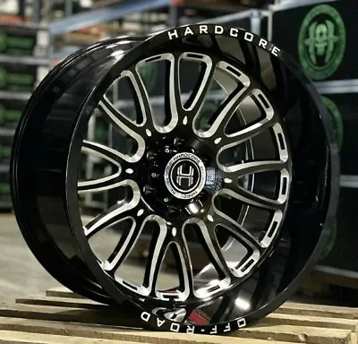 4  NEW 20x10 Hardcore HC101 Wheels -19 Black Milled 8x170 Ford F250 F350 • $1400