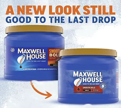 Maxwell House Smooth Bold Ground Coffee 26.7 Oz. Canister • $13.99