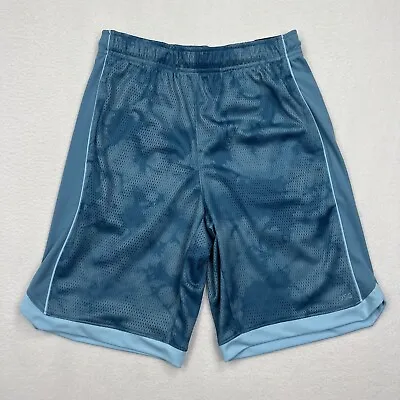 DSG Boy's Mesh Athletic Basketball Shorts Size L Acid Blue Tye Dye 8  Inseam • £5.41