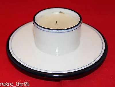 Dansk Bistro Christianshavn Blue White Votivo Candle Holder Candleholder Denmark • $37.94