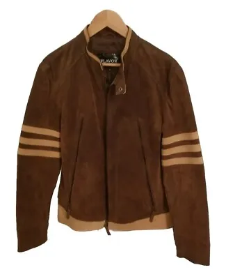 Real Leather Jacket Wolverine Brown Striped X-Men Logan Motorcycle New Pigskin • $135