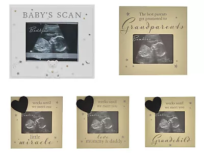 Bambino Cream Baby Scan Photo Picture Frame With/without Chalkboard Heart • £8.97
