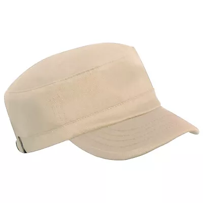 Military Army Cap Plain Cotton Cadet Combat Hat Adjustable Unisex • £5.99