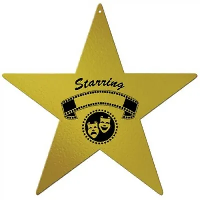 Gold Foil Hollywood Awards Night Star Walk Of Fame Red Carpet Awards Theater • £1.89