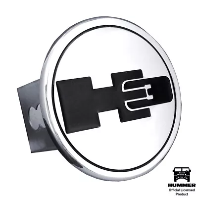 GMC H3 Black Logo Mirrored Chrome Trailer Hitch Plug • $39.95