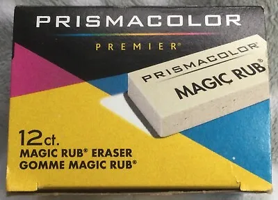 Prismacolor  Magic Rub Vinyl Drafting Erasers 12-Count. NEW IN BOX • $12