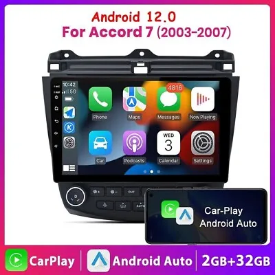 For Honda Accord 2003-2007 10.1  Android Stereo Car Radio GPS MP5 Player 2+32GB • $109.23