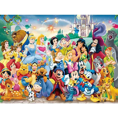 $11.59 • Buy DIY Full Drill 5D Diamond Painting D Isney Princess Embroidery Arts Craft Kits