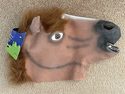 Tesco Horrifying Halloween Horse Head Mask Costume New With Tag • £2.99