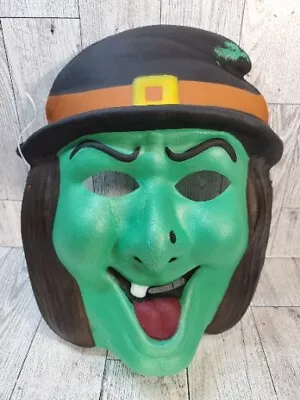 Vintage Wicked Green Witch Halloween Mask EVA Foam Costume • $19.99