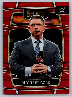 Michael Cole 2022 Panini Select WWE Red Prizm 013/249 #100 Concourse • $3.99