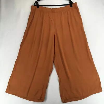 H&M Women's Culotte Pants Size 2XL Plus 100% Viscose Elastic Waist Inseam 26 • $19.99