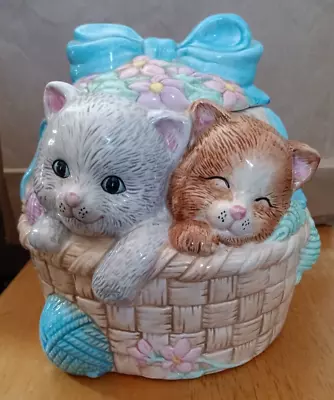 Benchmark NY  Basket Of Kittens  Cookie Jar • $30