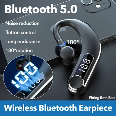 £11.39 • Buy Bluetooth 5.0 Earpiece Headset Wireless Hands Free Headphones Sports Car Earbuds