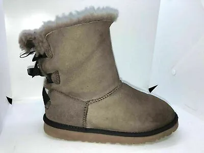 RRP: £185 UGG Genuine Bailey Bow Leather Boots Size 3 In Very Good Condition • £36.90