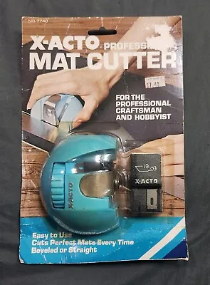$17.99 • Buy Vintage X-ACTO Professional Mat Cutter Sealed Bevel Straight 7740 NEW FAST SHIP