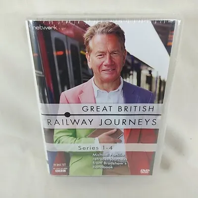 Great British Railway Journeys Series 1-4 DVD Box Set Michael Portillo 19 Discs • £24.49