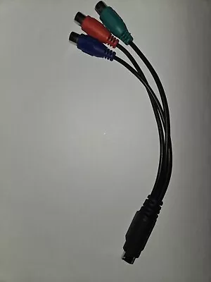 7-Pin S-Video To 3 RCA RGB (Red Blue & Green) Component TV HDTV - Video Adapter • $19.95