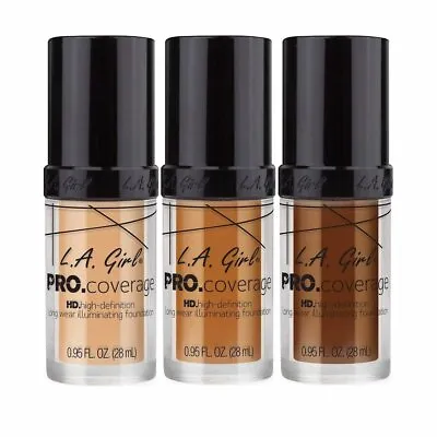 LA Girl PRO Coverage HD Long Wear Illuminating Foundation - Choose Your Shade • £18.99