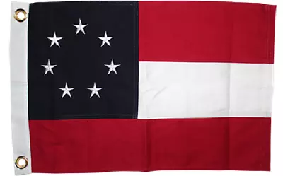 3X2 Embroidered 100% Cotton First National Stars Bars 7 Flag 2x3 Grommets • $37.76