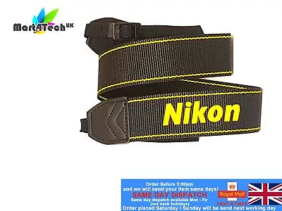 Shoulder Neck Sling Strap Belt For Nikon SLR/DSLR Camera D7100 D70s D90 D3100 • £7.10