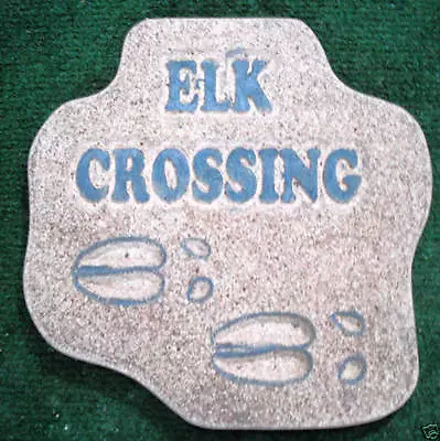 Elk Crossing Mold Plaster Concrete Animal Plaque Mould  11  X 11  X  3/4   • $29.95