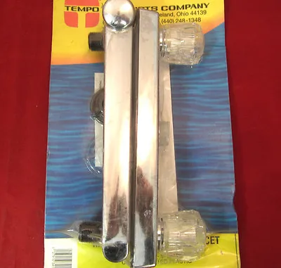 Tempo Marine/RV Faucet 8  Chrome Spout 8  Cntr.mt.- W /2-Clear Handles NOS • $17.87