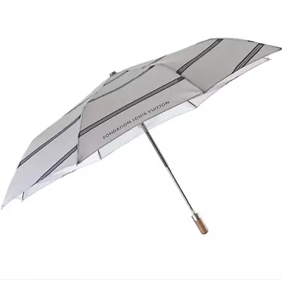 LOUIS VUITTON Foundation Art Museum Limited Folding Umbrella Gray F/S Very Rare • $166.90