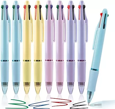 Multicolor� Pen� In� One Ballpoint Pen 4-in-1 Multi Colored Pens Retractable • $6.14