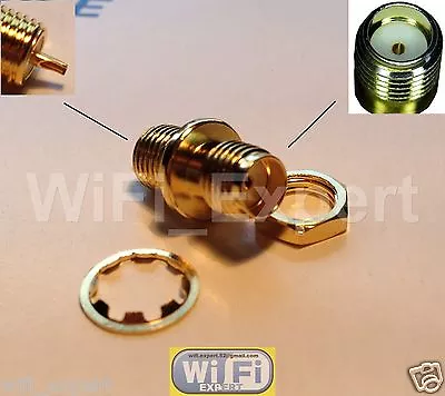 1 X SMA Female Bulkhead Solder Panel Mount Straight RF Connector Adapter USA • $7.03